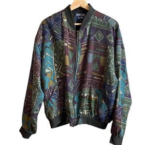 Duncan Row vintage silk bomber